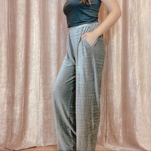 Moss Copenhagen Silver Velvet Pants
